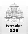 formular 230 pentu Parohia Acoperamantul Maicii Domnului din Bucuresti